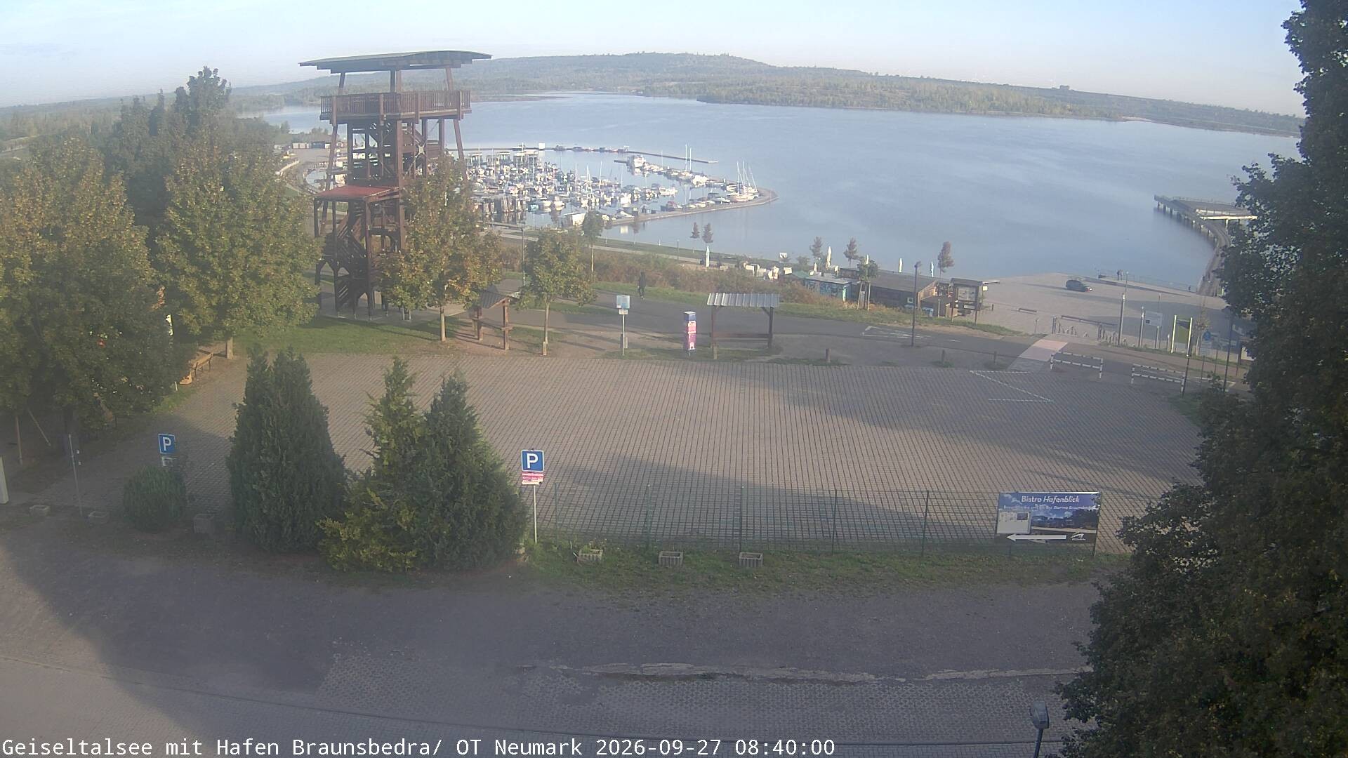 Archiv Foto Webcam Geiseltalsee - Braunsbedra Hafen