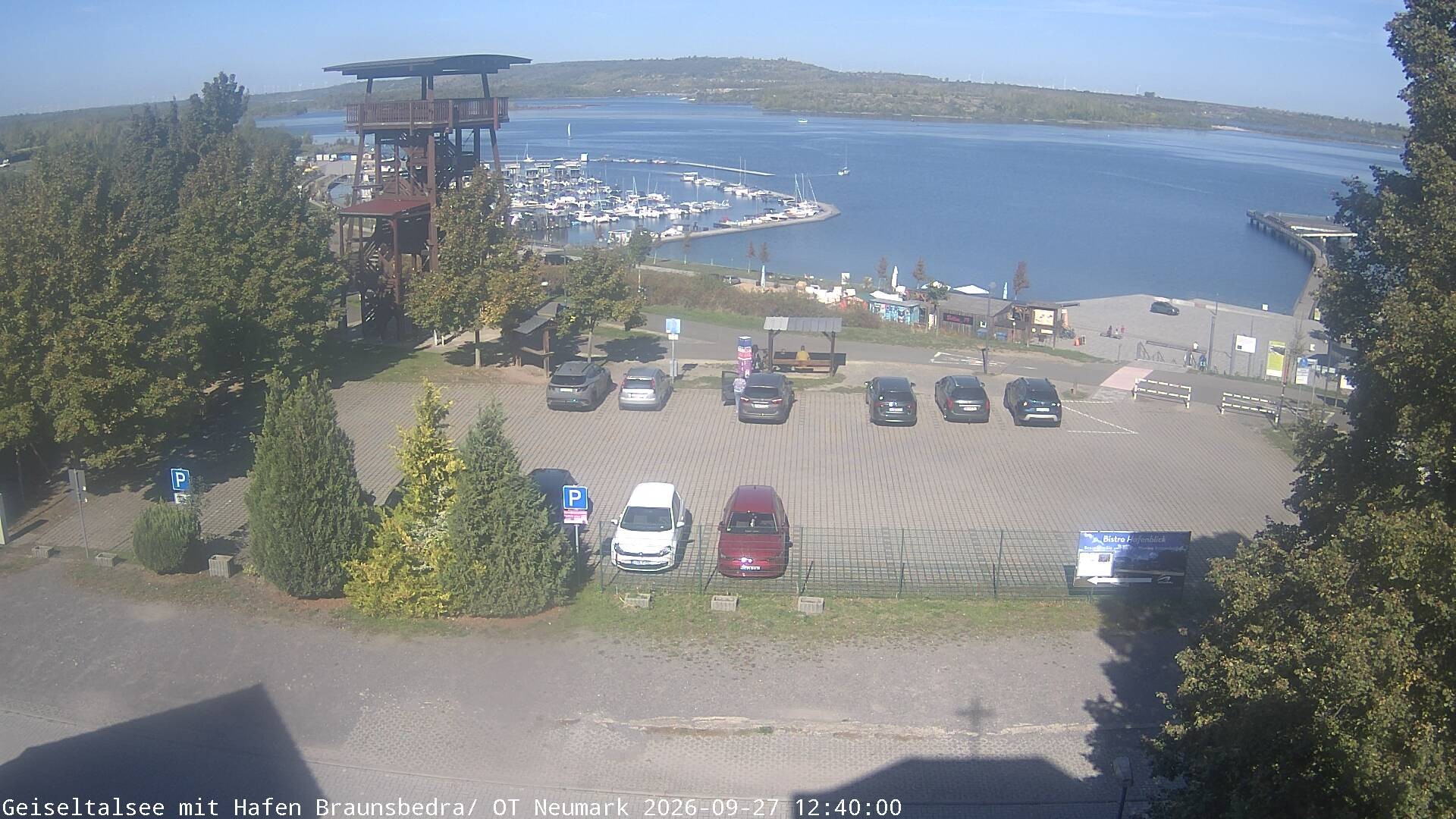 Archiv Foto Webcam Geiseltalsee - Braunsbedra Hafen