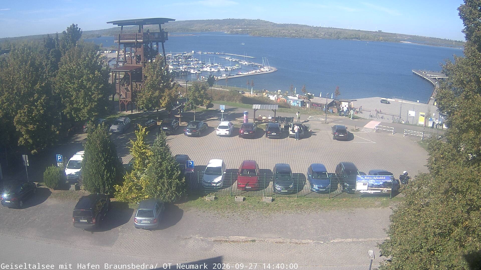 Archiv Foto Webcam Geiseltalsee - Braunsbedra Hafen