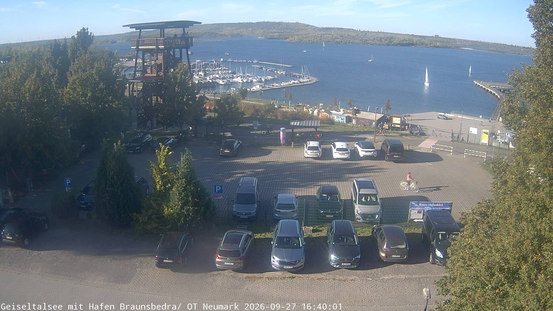 Archiv Foto Webcam Geiseltalsee - Braunsbedra Hafen
