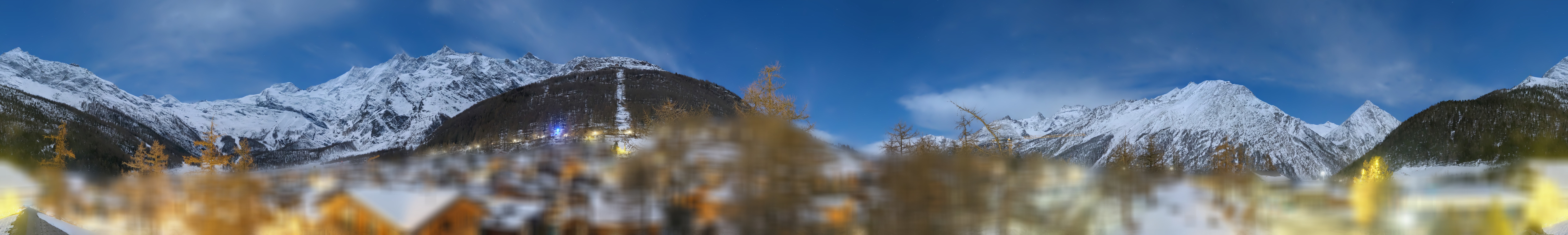 Archiv Foto Webcam Saas Fee: Blick in den Ortskern