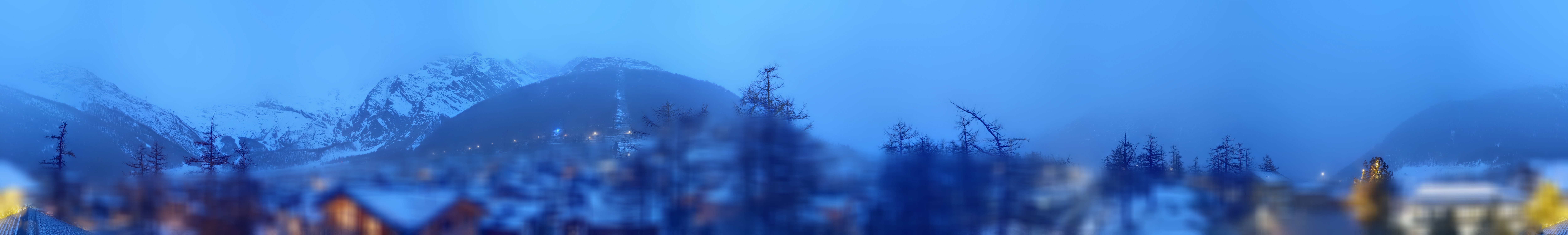 Archiv Foto Webcam Saas Fee: Blick in den Ortskern