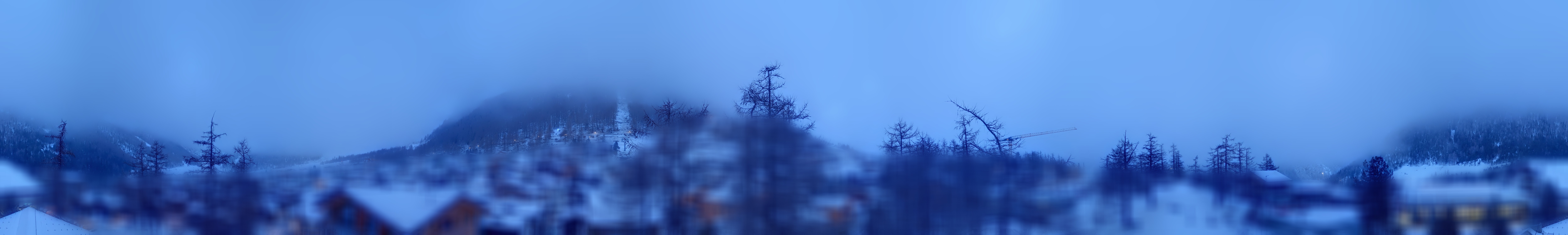 Archiv Foto Webcam Saas Fee: Blick in den Ortskern