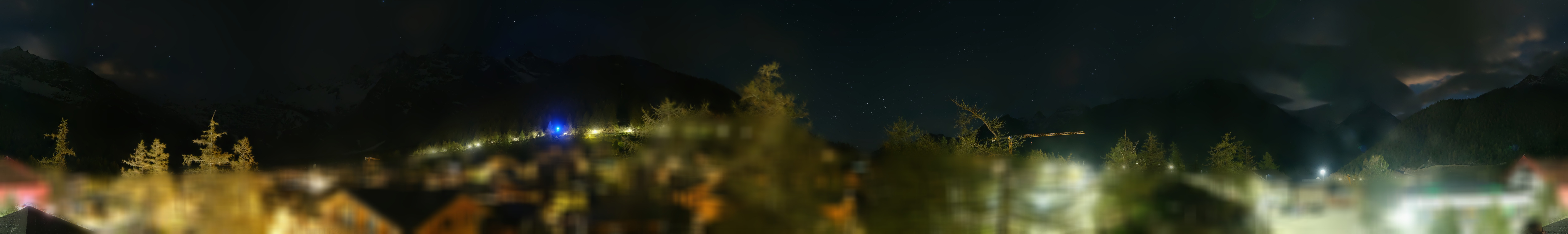 Archiv Foto Webcam Saas Fee: Blick in den Ortskern