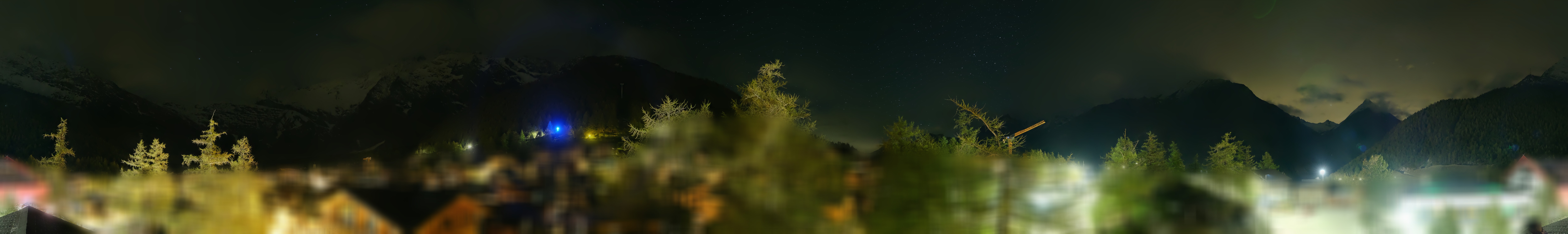 Archiv Foto Webcam Saas Fee: Blick in den Ortskern