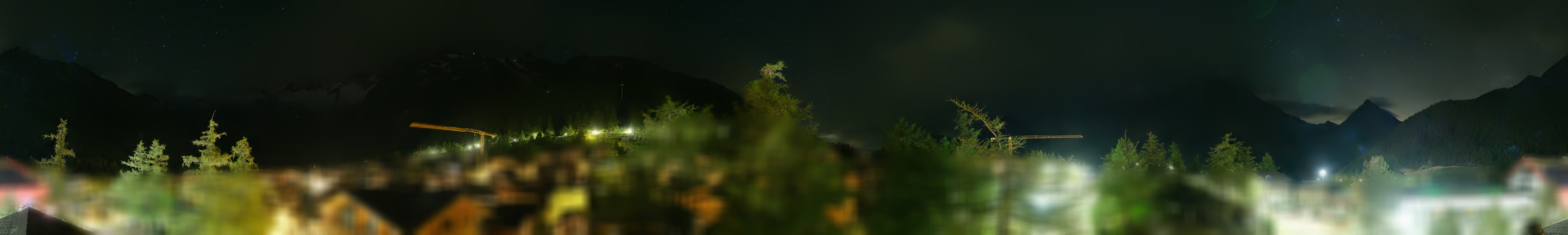 Archiv Foto Webcam Saas Fee: Blick in den Ortskern