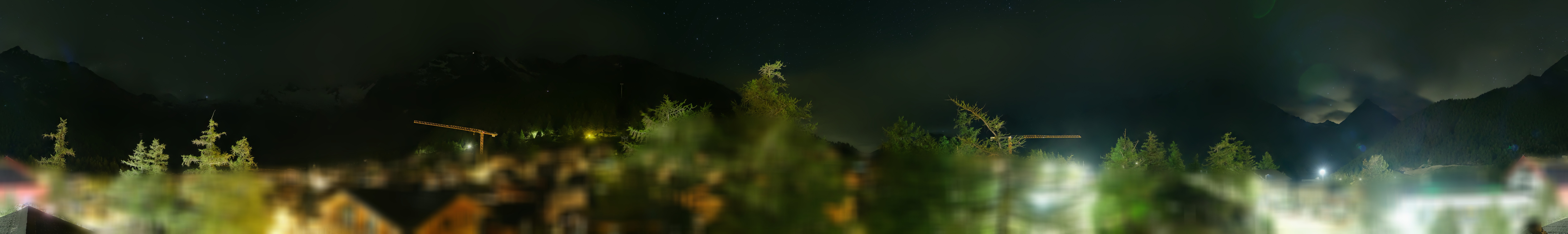 Archiv Foto Webcam Saas Fee: Blick in den Ortskern
