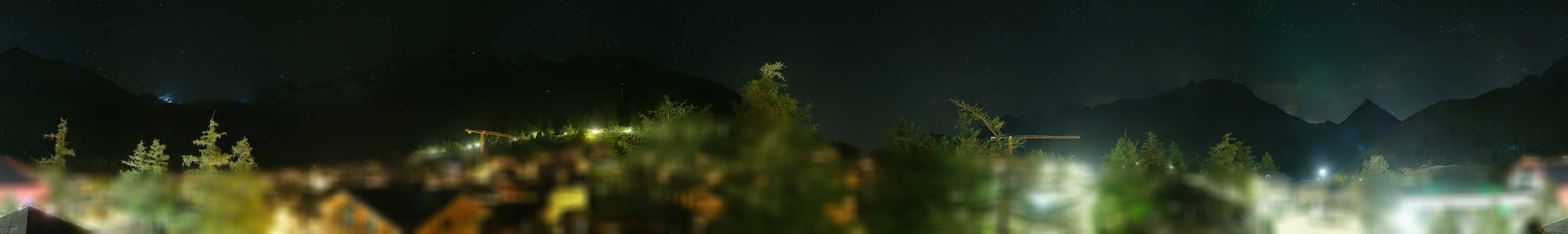 Archiv Foto Webcam Saas Fee: Blick in den Ortskern