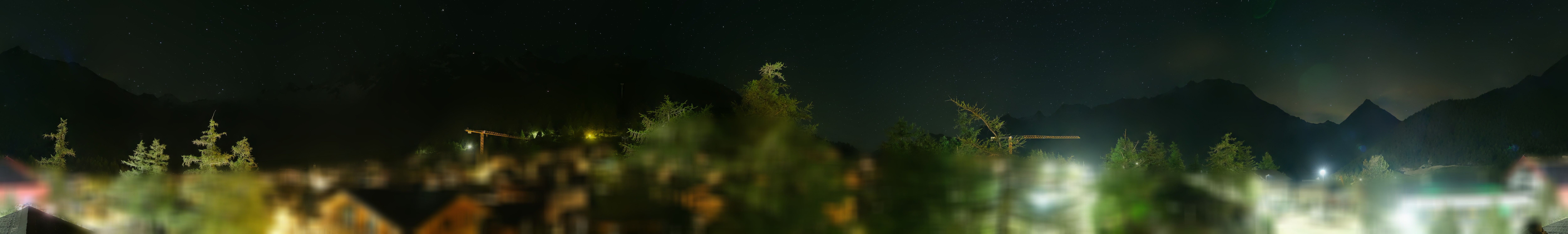 Archiv Foto Webcam Saas Fee: Blick in den Ortskern