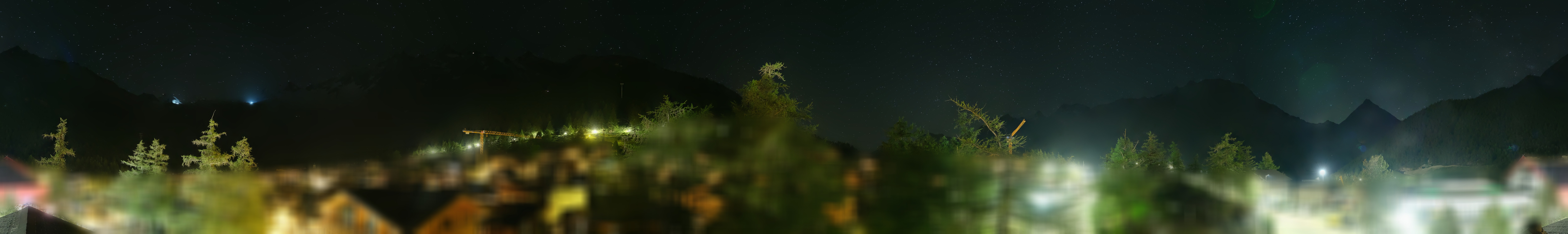 Archiv Foto Webcam Saas Fee: Blick in den Ortskern