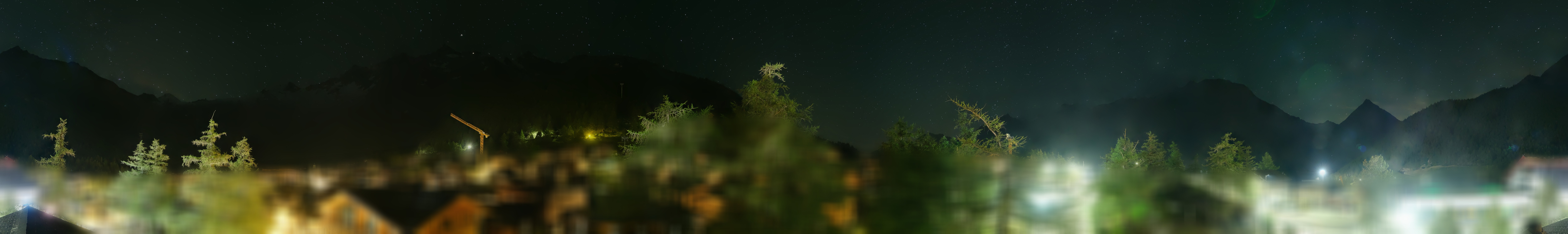 Archiv Foto Webcam Saas Fee: Blick in den Ortskern