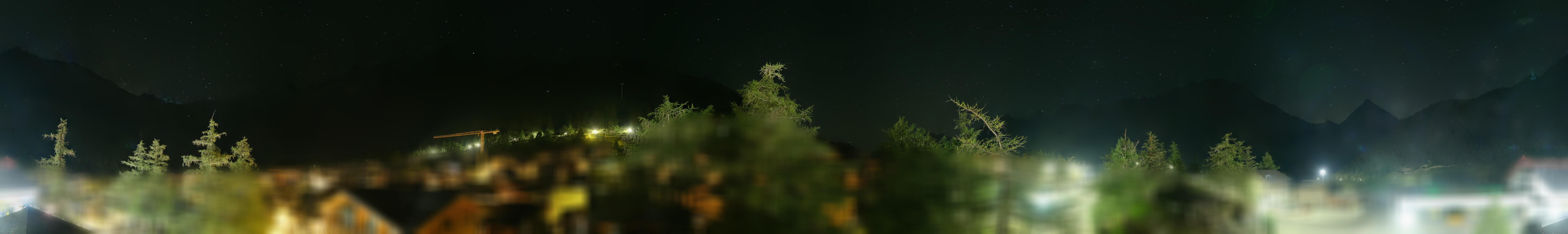 Archiv Foto Webcam Saas Fee: Blick in den Ortskern