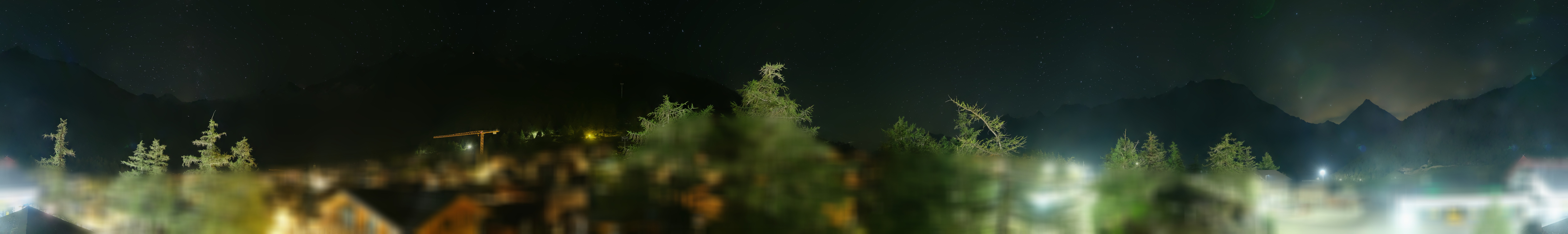 Archiv Foto Webcam Saas Fee: Blick in den Ortskern