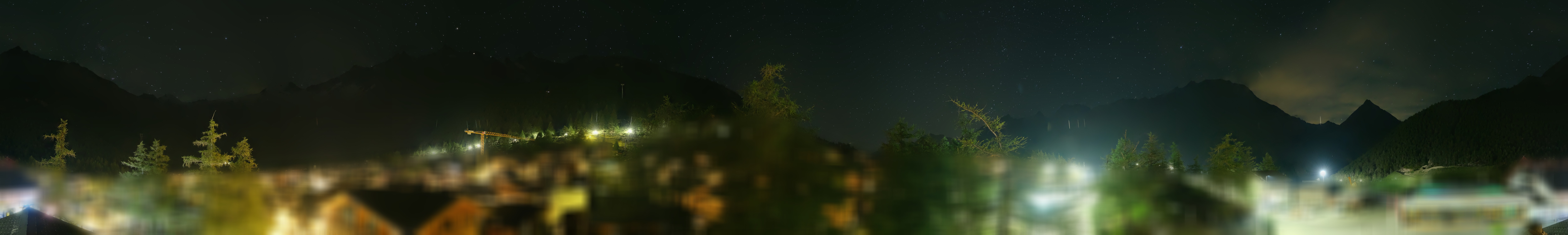 Archiv Foto Webcam Saas Fee: Blick in den Ortskern