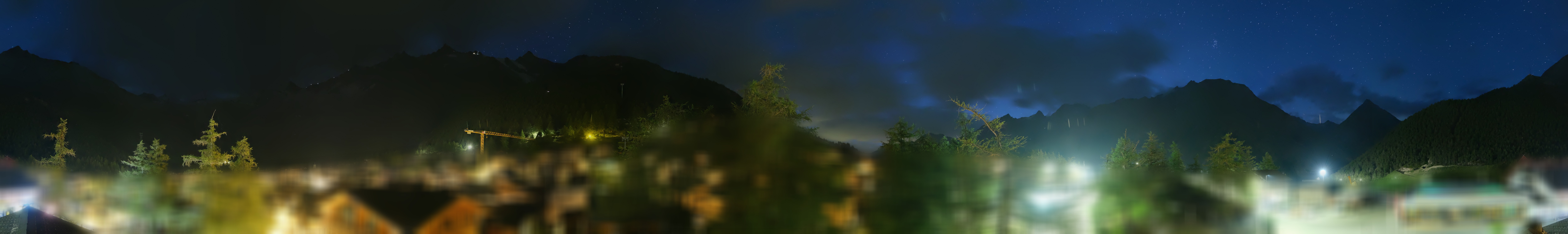 Archiv Foto Webcam Saas Fee: Blick in den Ortskern