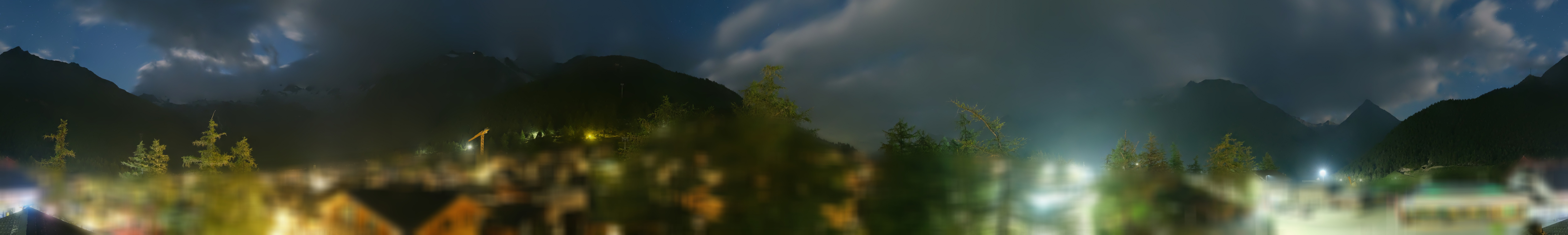 Archiv Foto Webcam Saas Fee: Blick in den Ortskern