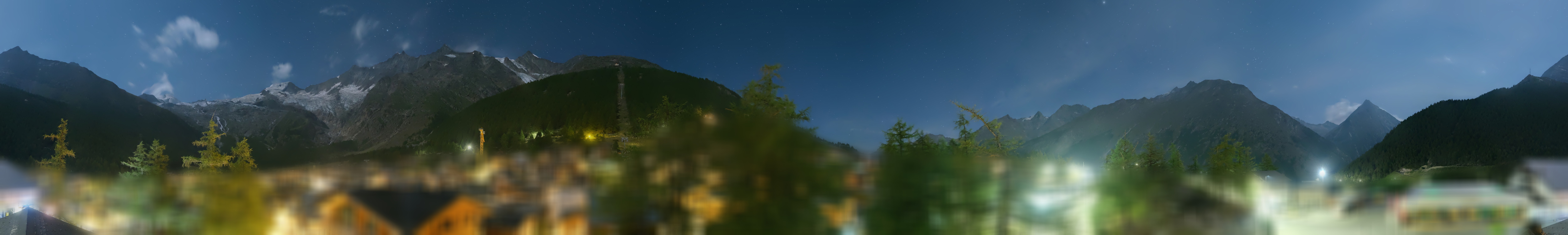 Archiv Foto Webcam Saas Fee: Blick in den Ortskern