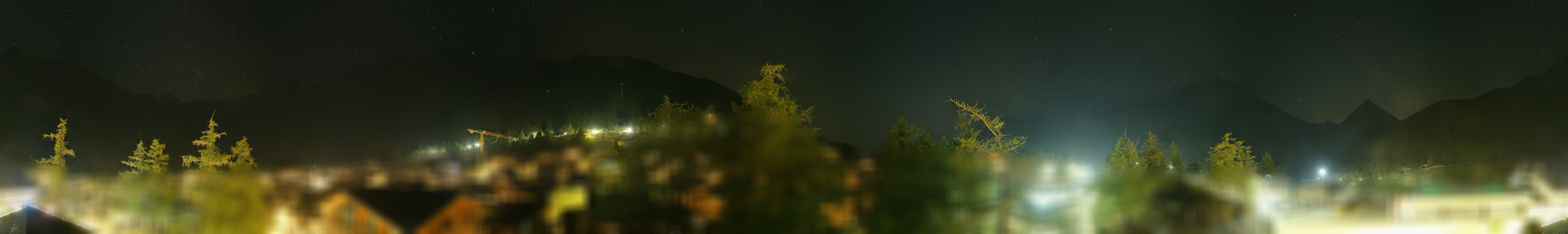 Archiv Foto Webcam Saas Fee: Blick in den Ortskern