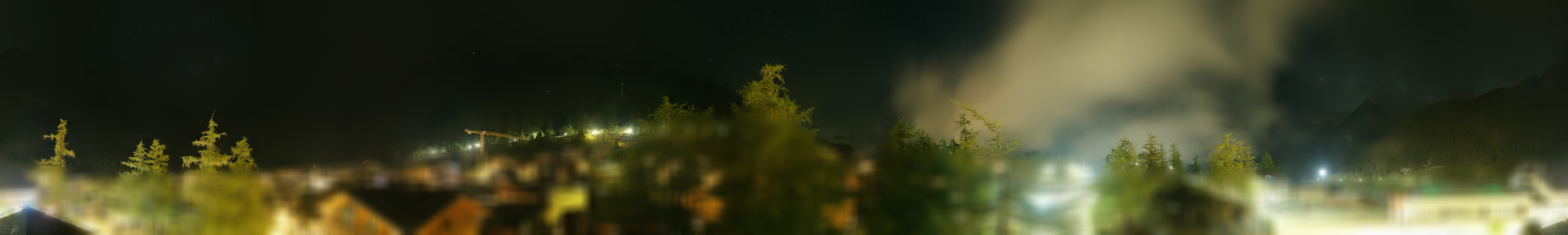 Archiv Foto Webcam Saas Fee: Blick in den Ortskern