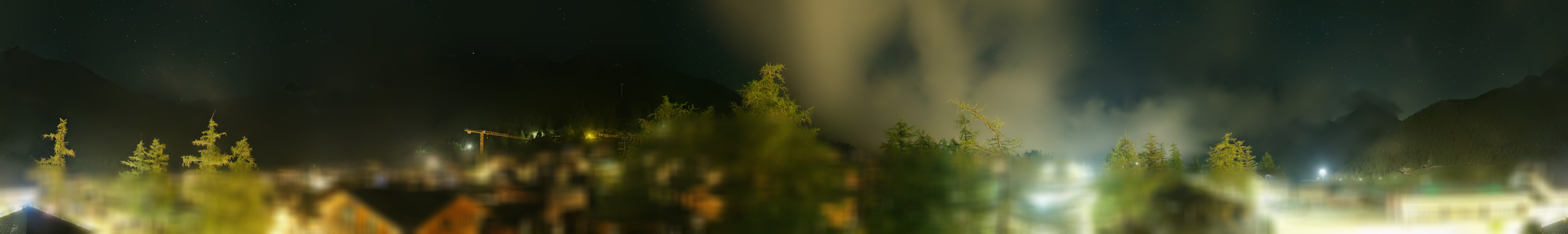 Archiv Foto Webcam Saas Fee: Blick in den Ortskern
