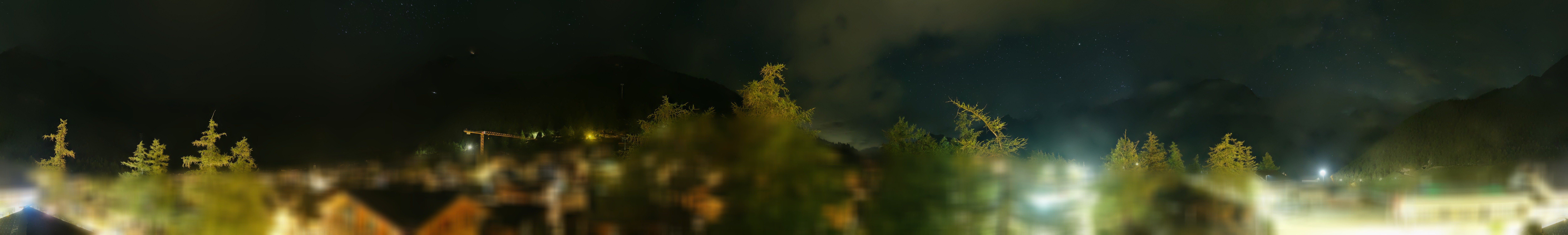 Archiv Foto Webcam Saas Fee: Blick in den Ortskern