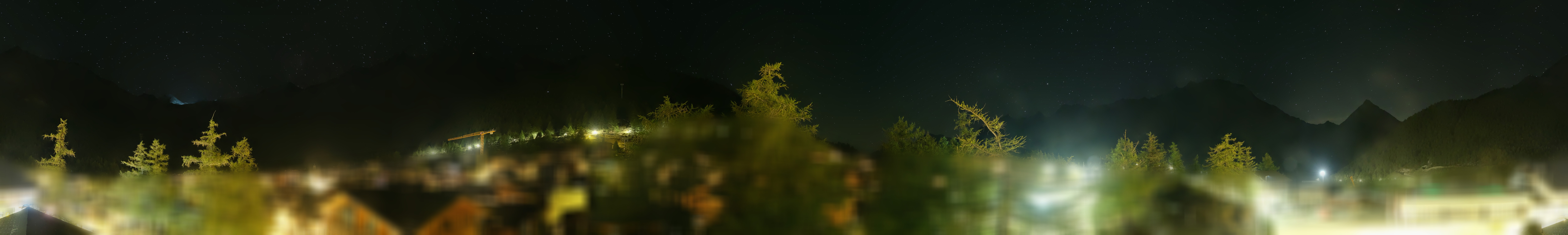 Archiv Foto Webcam Saas Fee: Blick in den Ortskern