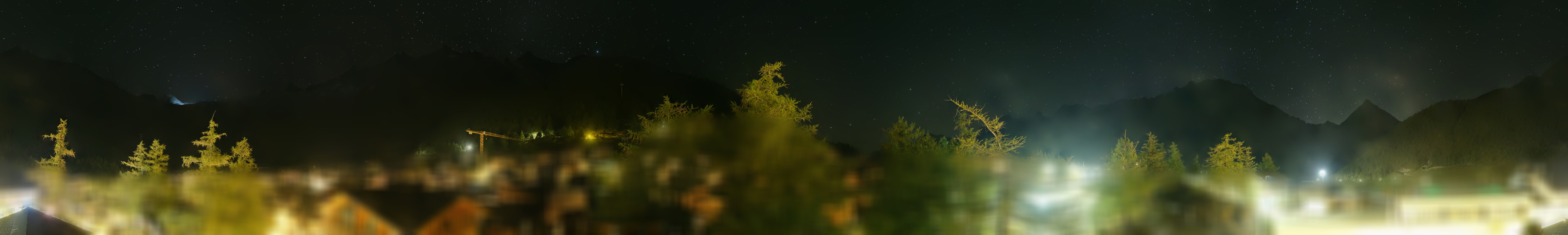 Archiv Foto Webcam Saas Fee: Blick in den Ortskern