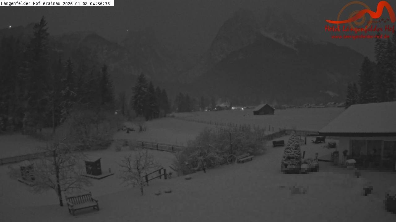 Archived image Grainau - Webcam Hotel Längenfelder Hof