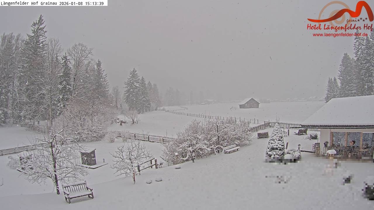 Archived image Grainau - Webcam Hotel Längenfelder Hof