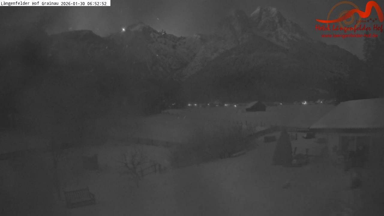 Archived image Grainau - Webcam Hotel Längenfelder Hof