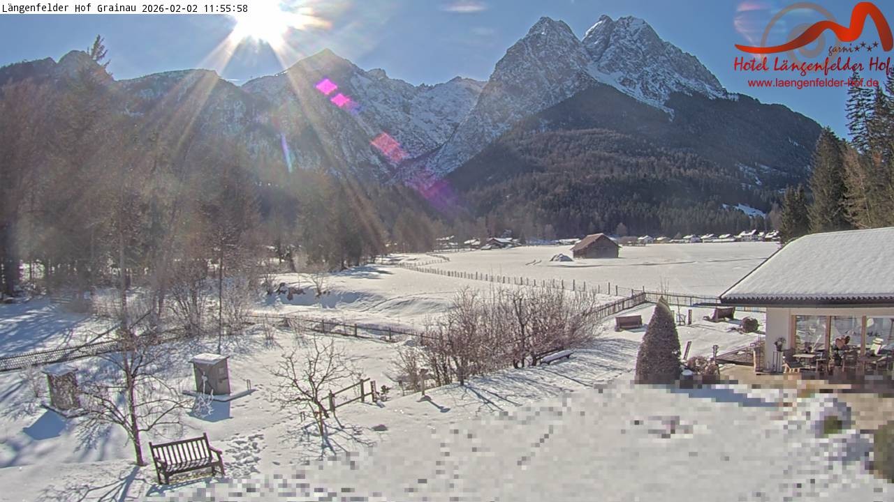 Archiv Foto Webcam Zugspitzdorf Grainau: Längenfelder Hof