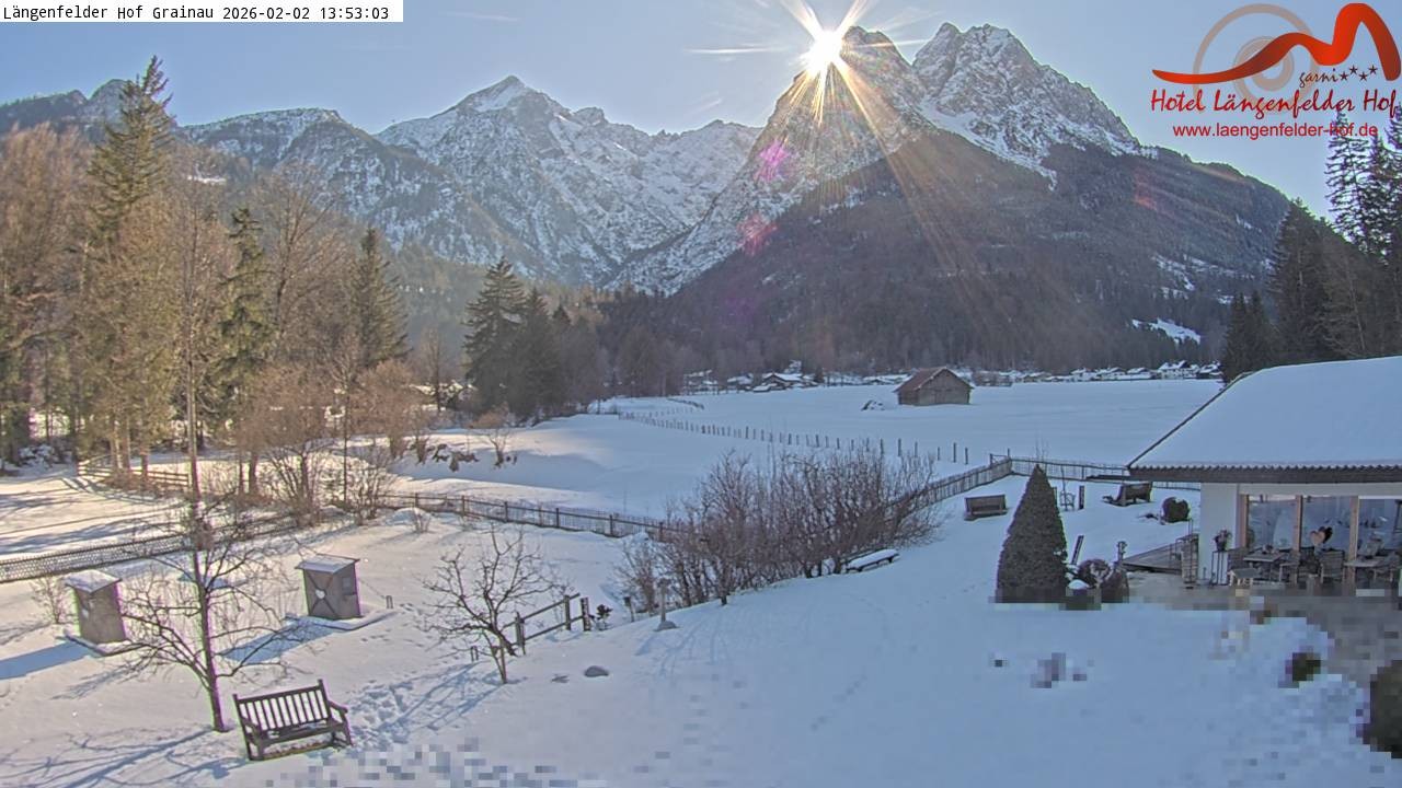 Archiv Foto Webcam Zugspitzdorf Grainau: Längenfelder Hof