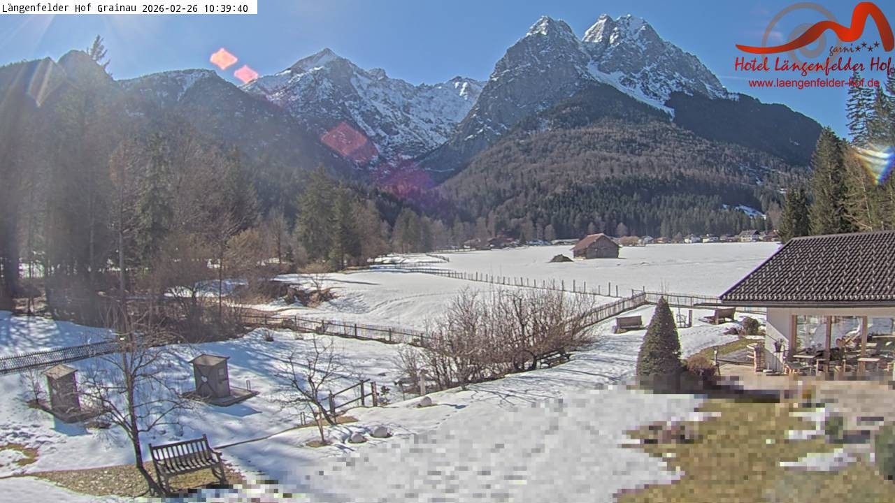 Archiv Foto Webcam Zugspitzdorf Grainau: Längenfelder Hof
