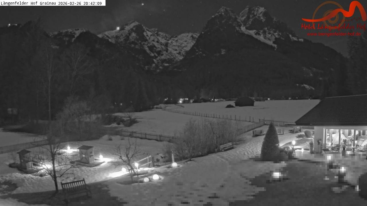 Archived image Grainau - Webcam Hotel Längenfelder Hof