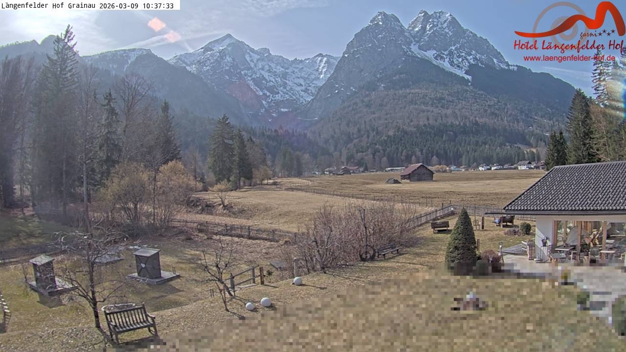 Archiv Foto Webcam Zugspitzdorf Grainau: Längenfelder Hof