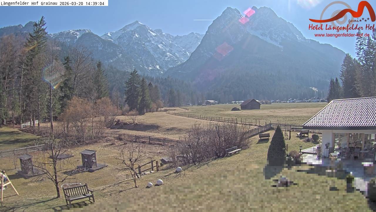 Archiv Foto Webcam Zugspitzdorf Grainau: Längenfelder Hof
