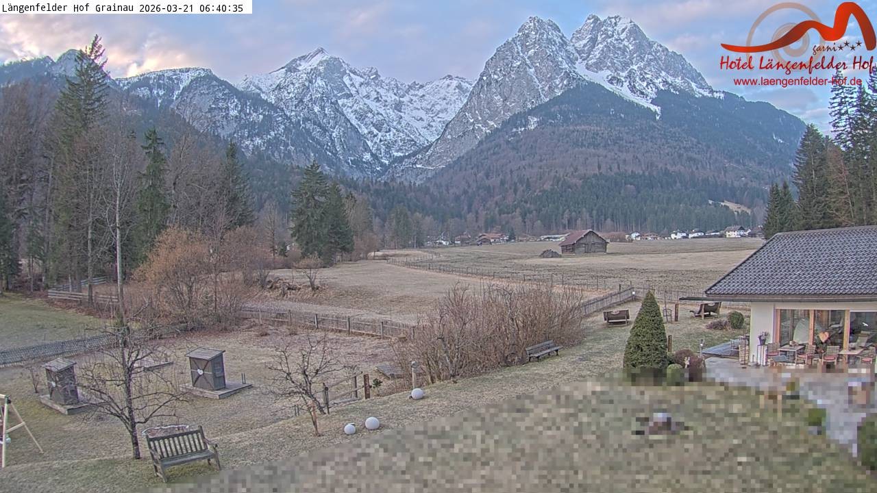 Archiv Foto Webcam Zugspitzdorf Grainau: Längenfelder Hof