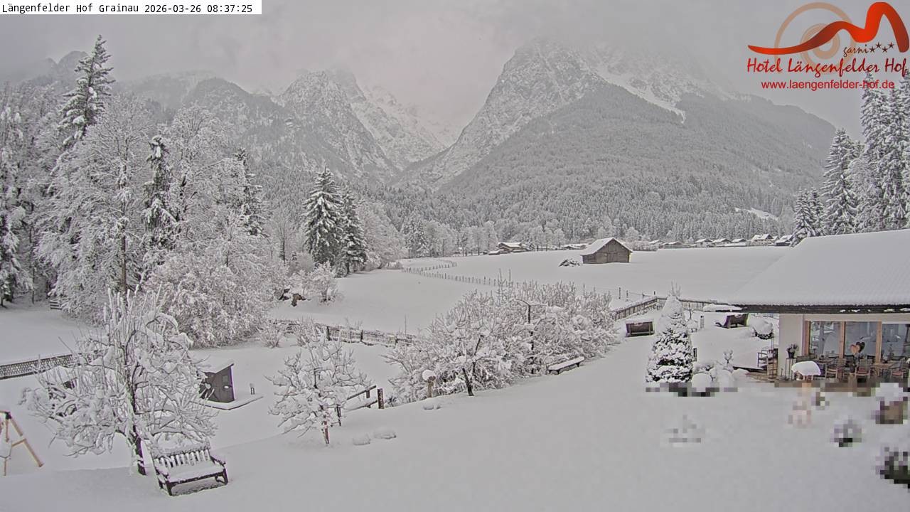 Archiv Foto Webcam Zugspitzdorf Grainau: Längenfelder Hof