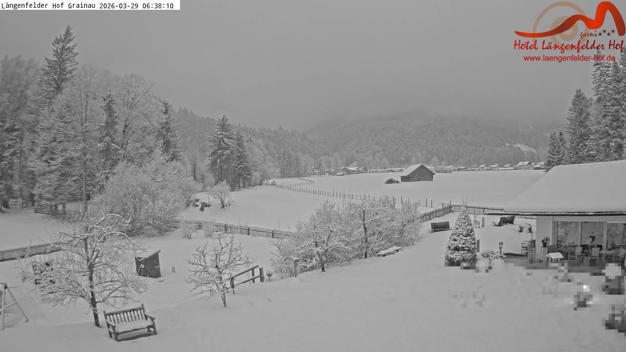 Archived image Grainau - Webcam Hotel Längenfelder Hof