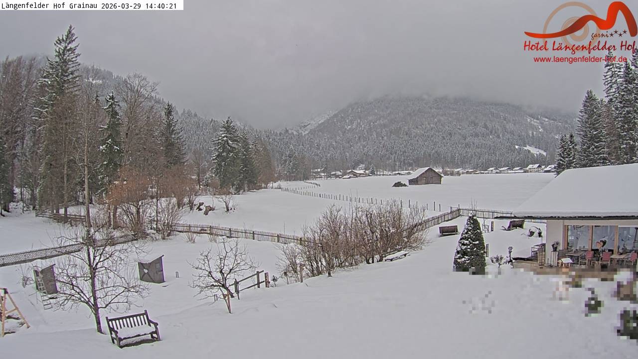 Archived image Grainau - Webcam Hotel Längenfelder Hof