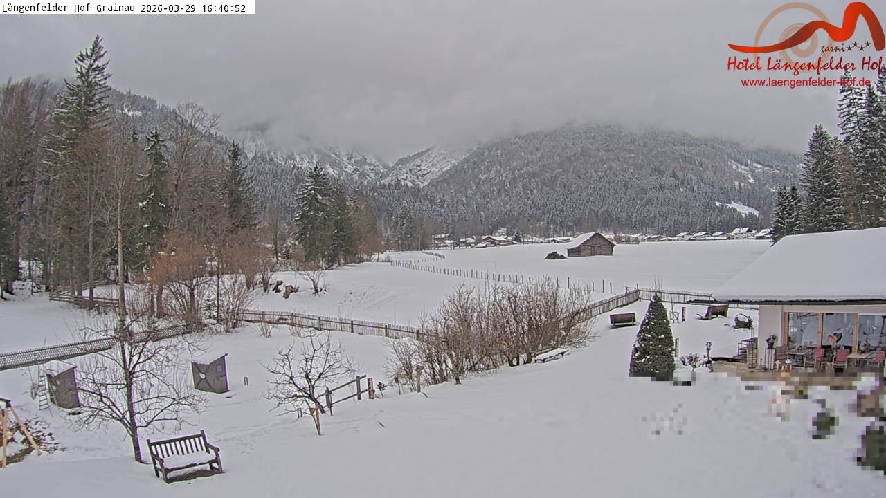 Archived image Grainau - Webcam Hotel Längenfelder Hof
