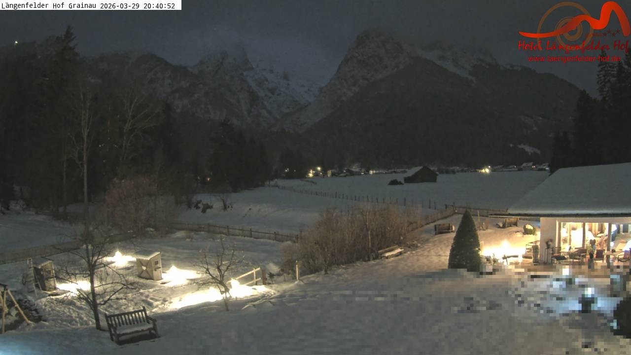 Archived image Grainau - Webcam Hotel Längenfelder Hof