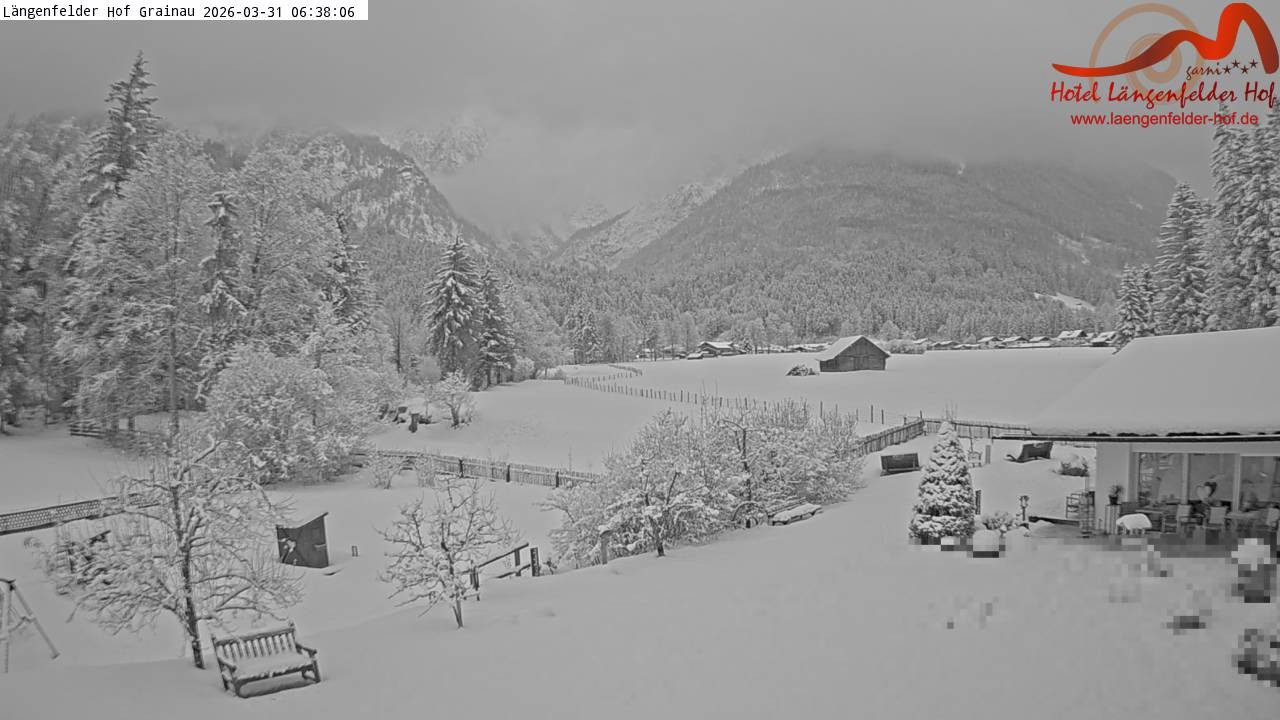 Archiv Foto Webcam Zugspitzdorf Grainau: Längenfelder Hof