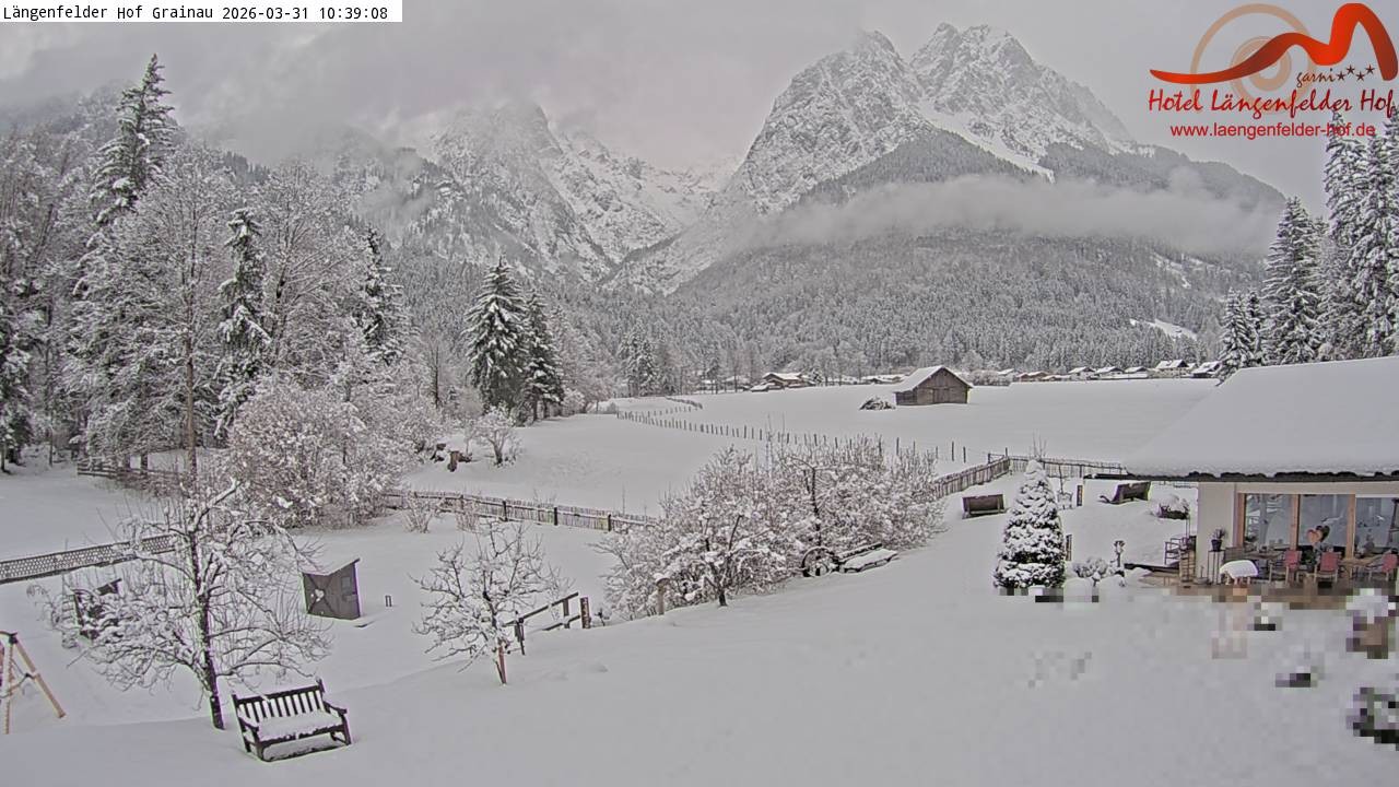 Archiv Foto Webcam Zugspitzdorf Grainau: Längenfelder Hof