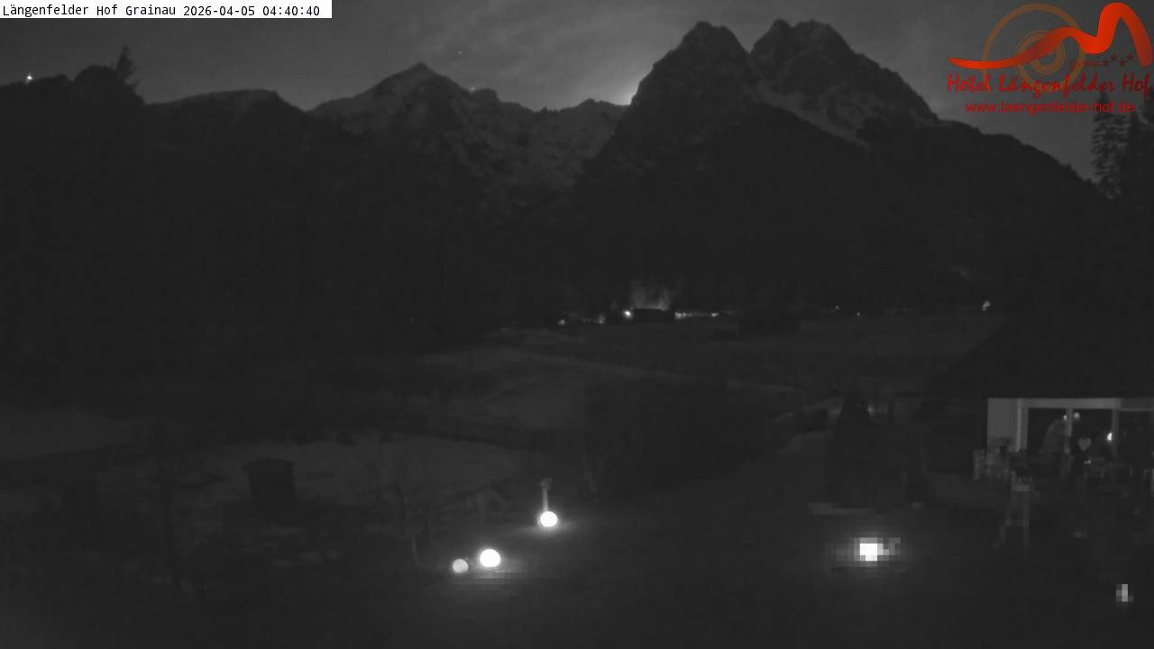 Archived image Grainau - Webcam Hotel Längenfelder Hof