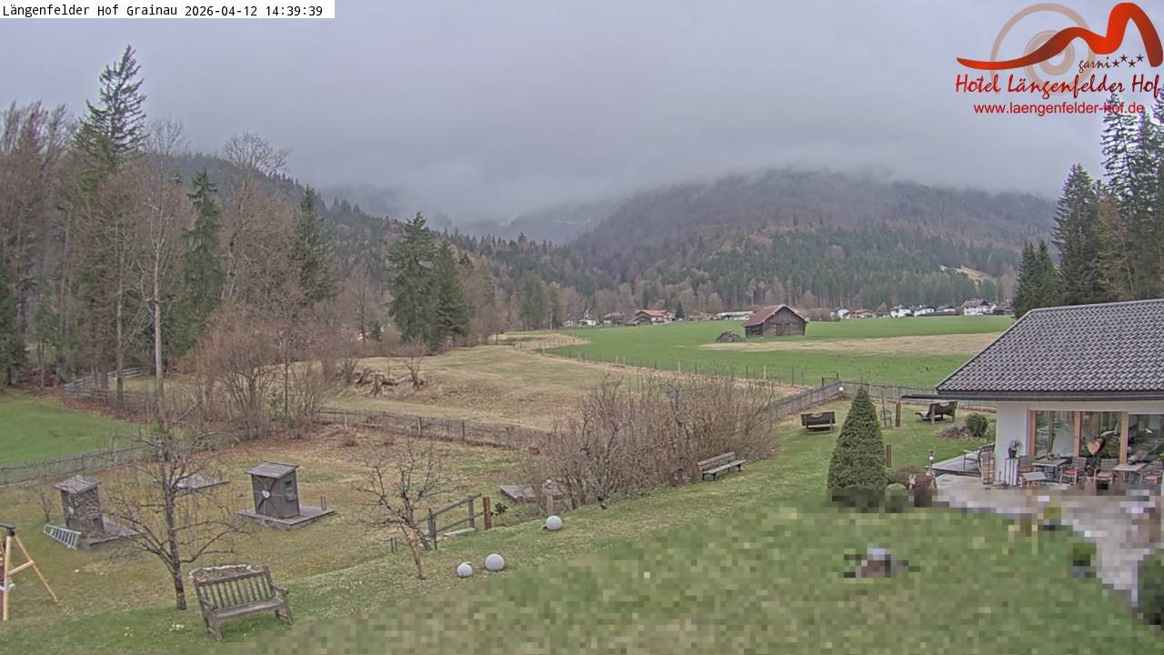 Archived image Grainau - Webcam Hotel Längenfelder Hof