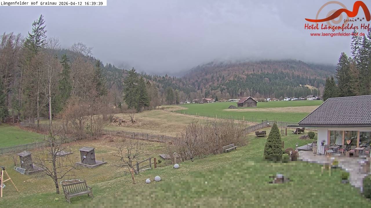 Archived image Grainau - Webcam Hotel Längenfelder Hof