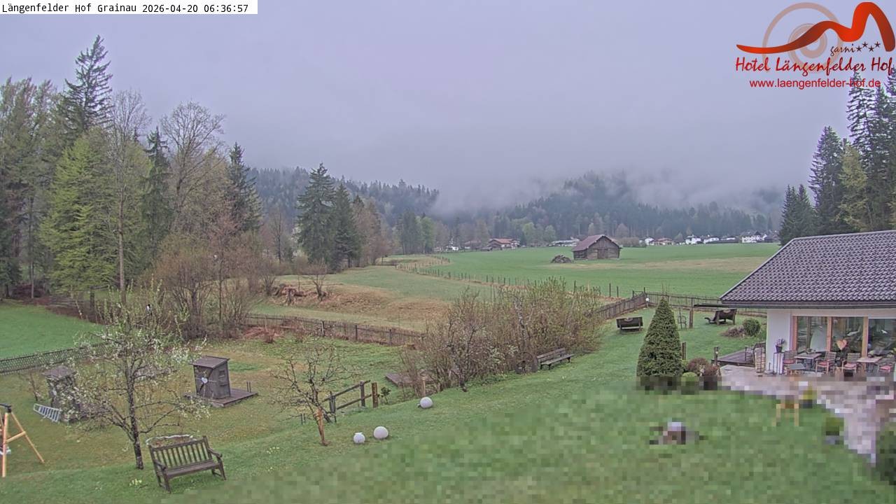 Archived image Grainau - Webcam Hotel Längenfelder Hof