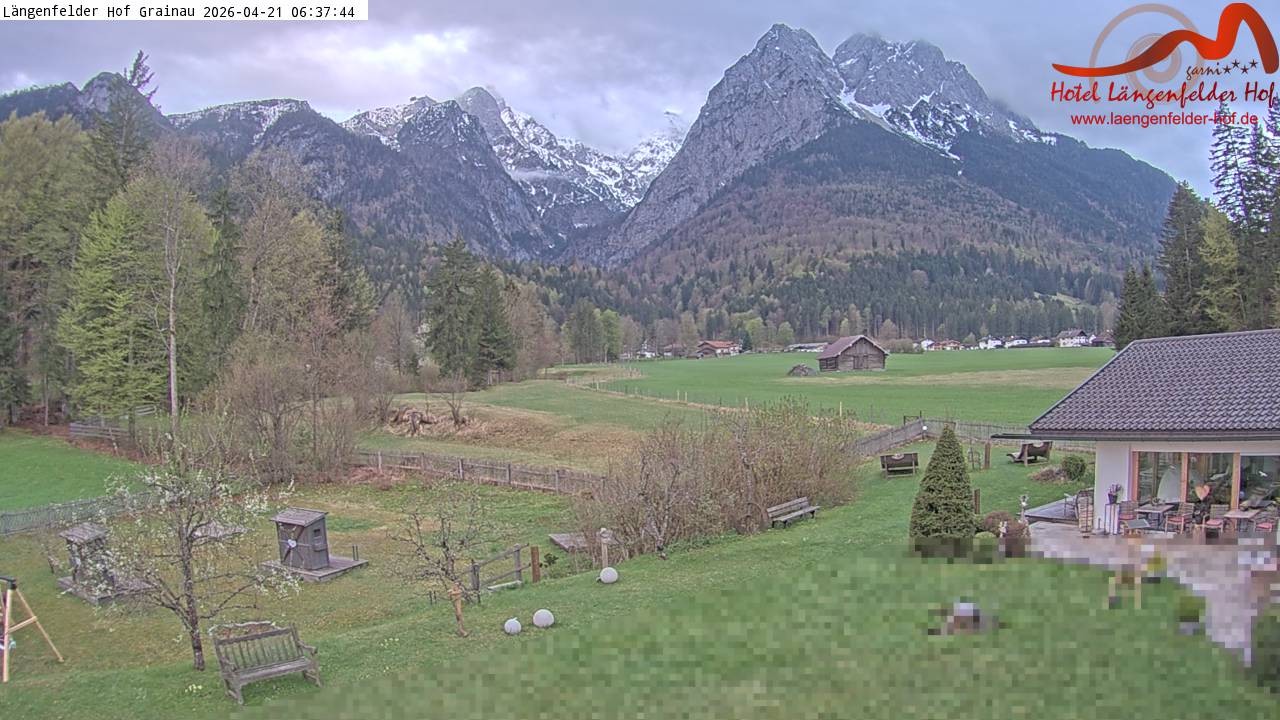 Archiv Foto Webcam Zugspitzdorf Grainau: Längenfelder Hof