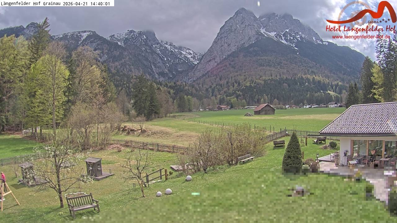 Archiv Foto Webcam Zugspitzdorf Grainau: Längenfelder Hof